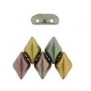 Matubo GemDuo Beads 8x5mm Matte - Metalic gold copper iris